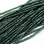 Faceted Rondelle Full Rainbow Plated Electroplate Glass Beads Strands