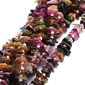 Natural Tourmaline Beads Strands, Nuggets