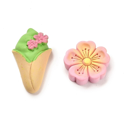 Opaque Resin Imitation Food Decoden Cabochons, Macarons Color Cute Food