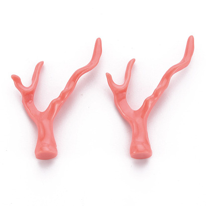 Synthetic Coral Beads, Branch, Dyed
