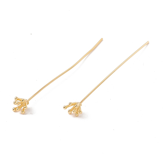Brass Flower Head Pins