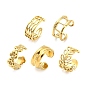 Real 18K Gold Plated Titanium Steel Cuff Earrings, Non Piercing Earrings
