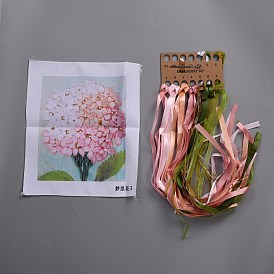 Bouquet Pattern, Oxford Silk Ribbon DIY Embroidery Tool Suit, of Home Decorate, Heart Pattern