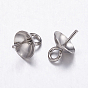304 pendentifs en acier inoxydable, pour la moitié de perles percées