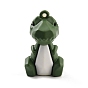 PVC Faceted Cartoon Dinosaur Pendants, for DIY Keychain Making