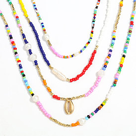 Boho Ethnic Style Hip-hop Necklace Set for Women - Fashionable European and American Accessories