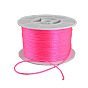 Round Nylon Thread, Rattail Satin Cord, for Chinese Knot Making, 1mm, 100yards/roll