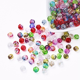 Czech Glass Beads, Electroplated/Dyed/Transparent, Pumpkin