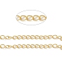 Brass Curb Chains, Long-Lasting Plated, Soldered, with Spool, Cadmium Free & Lead Free