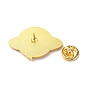 Pin de esmalte planeta con estrella, Broche de esmalte de hierro creativo genial para ropa de mochila, dorado