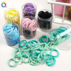 Stretchy Hair Ties for Girls - Seamless Elastic Ponytail Holders with Chic Design