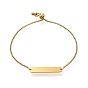 304 bracelets coulissants en chaîne vénitienne en acier inoxydable, bracelets à maillons rectangulaires ovales vierges pour femmes