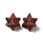 Perles de jaspe de sésame naturel, pas de trous / non percés, Merkaba Star
