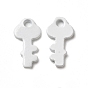 Spray Painted 201 Stainless Steel Charms, Key Charm