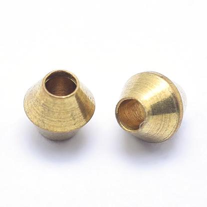 Brass Spacer Beads, Lead Free & Cadmium Free & Nickel Free, Bicone