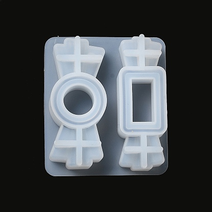Kit de moules en silicone pour shaker pendentif bricolage, moules à sables mouvants, moules de résine, avec chaînes à billes de fer et film d'étanchéité protecteur, pour la résine UV, fabrication de bijoux en résine époxy