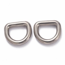 304 Stainless Steel D Rings, For Webbing, Strapping Bags, Garment Accessories Findings