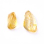 Синтетические бусины цитрина, окрашенные, неразрушенное / без отверстия, чипсы