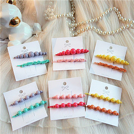 Colorful Fairy Pearl Hair Clip for Women and Girls with Side Bangs, 15 Words or Less