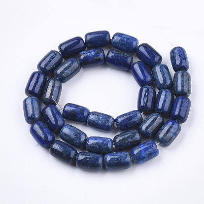 Lapis-lazuli, brins de perles naturels , baril