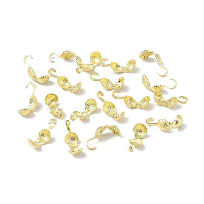 Brass Bead Tips, Calotte Ends, Clamshell Knot Cover, Shell Shape