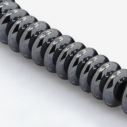 Non-magnetic Synthetic Hematite Beads Strands, Heishi Beads, Disc/Flat Round