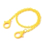 Collares personalizados de cadena de cable de plástico abs, cadenas de gafas, cadenas de bolsos, con cierres de pinza de langosta de plástico