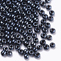 Plated Glass Seed Beads, Round