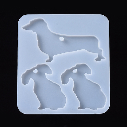 Dog Pendant Silicone Molds, Resin Casting Molds, For UV Resin, Epoxy Resin Jewelry Making