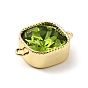 Покрытие для стойки латунь зеленый кубический цирконий соединительные подвески, квадратный, без кадмия, без никеля и без свинца