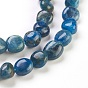 Natural Apatite Beads Strands, Tumbled Stone, Nuggets