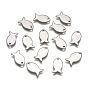 Stainless Steel Fish Charms, 13x7x1mm, Hole: 1mm