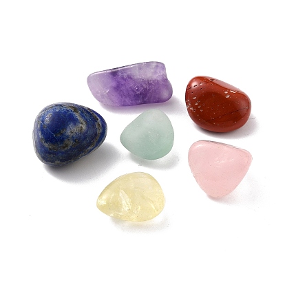 Cuentas de piedra natural mezclada, pepitas, piedra caída, piedras curativas, para reiki cristales curativos equilibrio de chakras, piedras curativas