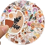 100Pcs Bohemia Style Waterproof PVC Plastic Sticker Labels, Self-adhesive Decals, for Card-Making, Scrapbooking, Diary, Planner, Cup, Mobile Phone Shell, Notebooks