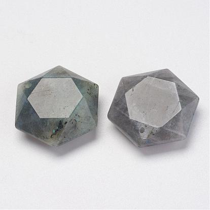 Pendentifs en pierres fines, hexagone