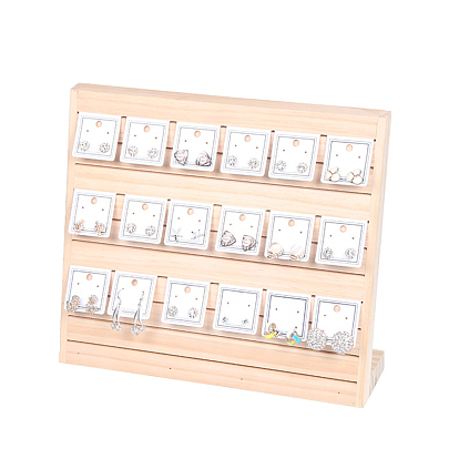 Wood Earring Display Stands, for Shows Earring Holders Multiple Business Card Holder Display