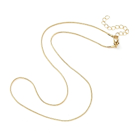 Brass Round Snake Chain Necklace for Men Women