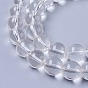 Synthetic Quartz Crystal Beads Strands, Rock Crystal Beads, Round