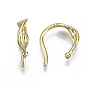 Brass Cuff Earrings, Cadmium Free & Nickel Free & Lead Free, Twist