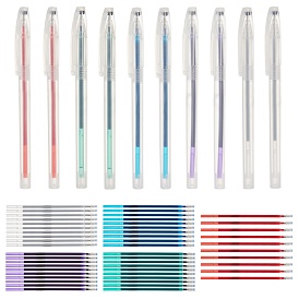 Marker Pen and Pen Refills Set, Water Soluble Pen, for Fabrics in Various Colors Sewing Quilting Dressmaking