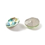 Cabujones de diamantes de imitación de cristal, puntiagudo espalda y dorso plateado, oval