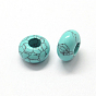 Gemstone European Large Hole Beads, Rondelle, 7~8x13~14mm, Hole: 5mm