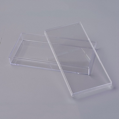 Polystyrene(PS) Plastic Bead Containers, Rectangle