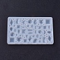 Moldes de silicona cabujón, moldes de resina, para resina uv, fabricación de joyas de resina epoxi, forma geométrica mixta