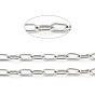 304 Stainless Steel 
Paperclip Chains, Drawn Elongated Cable Chains, Soldered