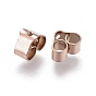 Ion Plating(IP) 304 Stainless Steel Ear Nuts, Butterfly Earring Backs for Post Earrings