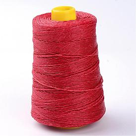 Eco-Friendly Polyester Thailand Waxed Cords, 0.8mm, about 328.08 yards(300m)/roll