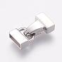 304 Stainless Steel Fold Over Magnetic Clasps, Ion Plating (IP), Smooth Surface