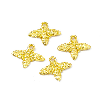 Rack Plating Alloy Charms, Cadmium Free & Lead Free & Nickle Free, Bee Charms