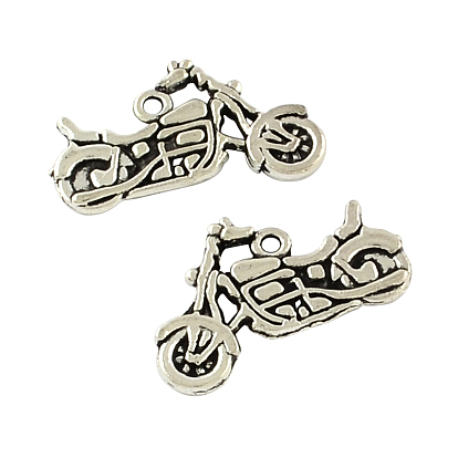 Style tibétain pendentifs en alliage de zinc de moto, sans plomb et sans cadmium, 17.5x24.5x2mm, Trou: 1mm, environ294 pcs / 500 g
